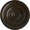 Ekena Millwork Classic Ceiling Medallion (Fits Canopies up to 4 1/8"), 13 1/4"OD x 1/2"P, Stone Hearth Crackle CM13CLSHC - alternate 1